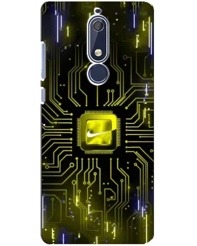 Чехол для Nokia 5.1 (2018) с картинкой «Nike — золотая искра» Чехол для Nokia 5.1 (2018) с картинкой «Nike — золотая искра»