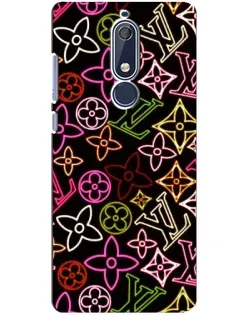 Чехол для Nokia 5.1 (2018) с картинкой «Неоновый микс Nike» Чехол для Nokia 5.1 (2018) с картинкой «Неоновый микс Nike»