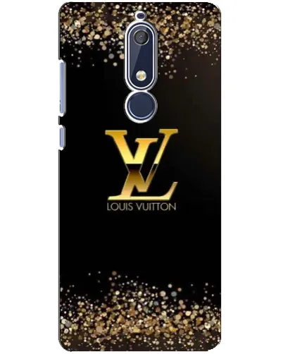 Чехол для Nokia 5.1 (2018) с картинкой «LV — золотые искры»