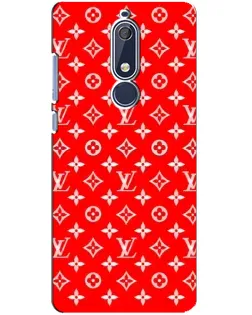 Чехол для Nokia 5.1 (2018) с картинкой «Яркий паттерн LV»