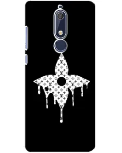 Чехол для Nokia 5.1 (2018) с картинкой «Цветочная монограмма»
