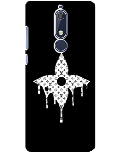 Чехол для Nokia 5.1 (2018) с картинкой «Цветочная монограмма»