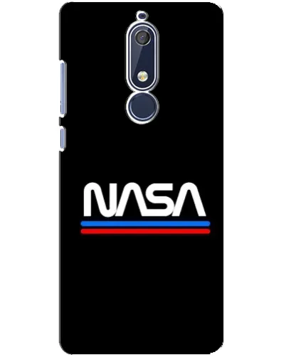 Чехол для Nokia 5.1 (2018) с картинкой «NASA — классика Red Blue»