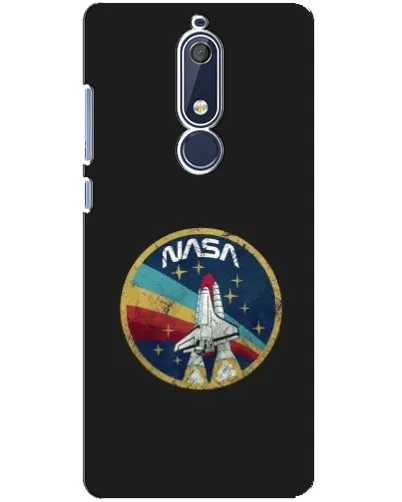 Чехол для Nokia 5.1 (2018) с картинкой «NASA — эмблема миссии»