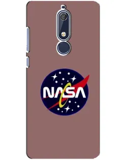 Чехол для Nokia 5.1 (2018) с картинкой «NASA — ретро космос»