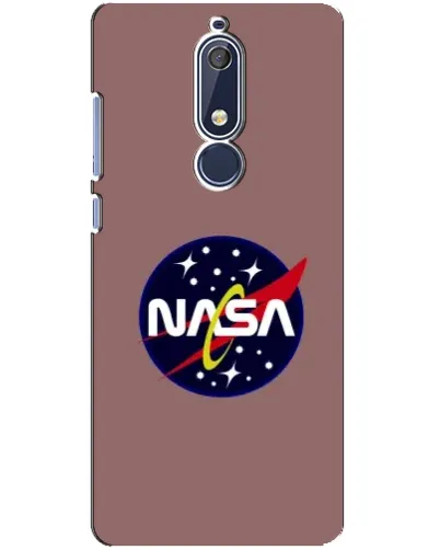 Чехол для Nokia 5.1 (2018) с картинкой «NASA — ретро космос»