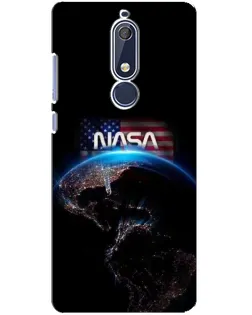 Чехол для Nokia 5.1 (2018) с картинкой «Земля из космоса NASA»