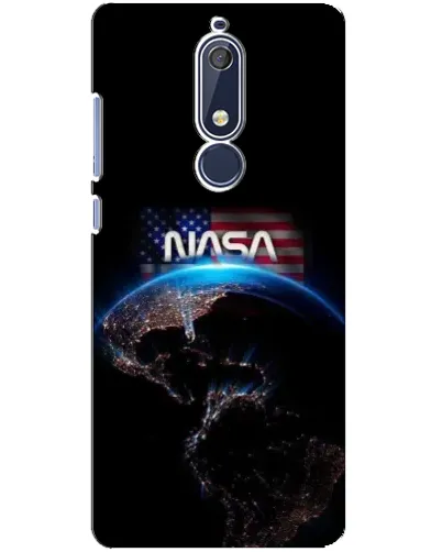 Чехол для Nokia 5.1 (2018) с картинкой «Земля из космоса NASA»