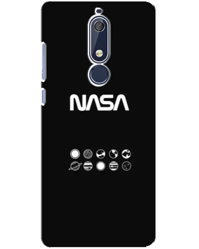 Чехол для Nokia 5.1 (2018) с картинкой «NASA — технический принт»