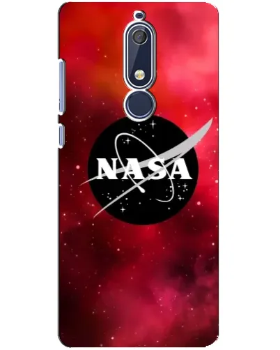 Чехол для Nokia 5.1 (2018) с картинкой «NASA — красная туманность»
