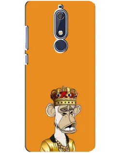 Чехол для Nokia 5.1 (2018) с картинкой «Золотая обезьяна Bored Ape» Чехол для Nokia 5.1 (2018) с картинкой «Золотая обезьяна Bored Ape»
