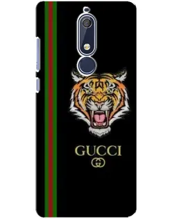 Чехол для Nokia 5.1 (2018) с картинкой «Тигр Gucci»