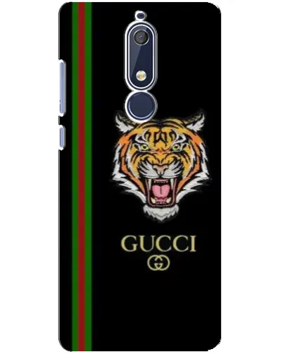 Чехол для Nokia 5.1 (2018) с картинкой «Тигр Gucci»