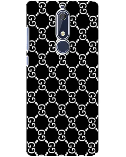 Чехол для Nokia 5.1 (2018) с картинкой «Gucci — сетчатый паттерн»