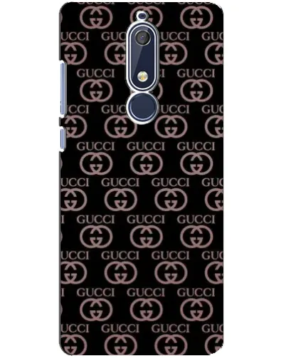 Чехол для Nokia 5.1 (2018) с картинкой «Классическая монограмма Gucci»