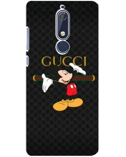 Чехол для Nokia 5.1 (2018) с картинкой «Микки Маус Gucci»