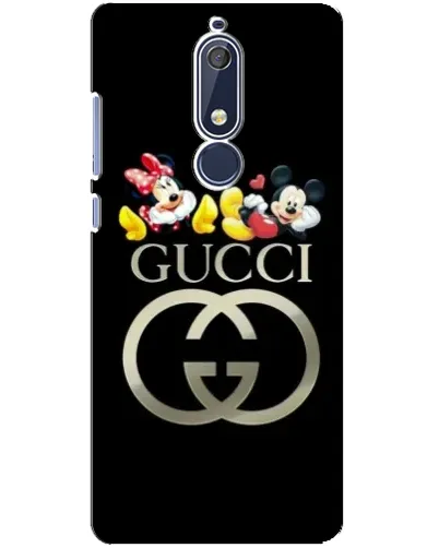 Чехол для Nokia 5.1 (2018) с картинкой «Gucci — герои Disney»