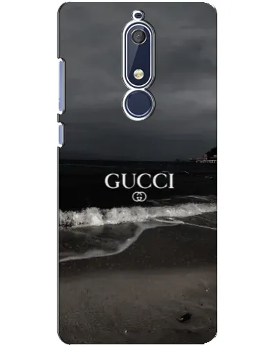 Чехол для Nokia 5.1 (2018) с картинкой «Gucci — морской прибой»