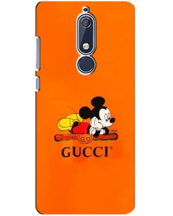 Чохол для Nokia 5.1 (2018) з картинкою «Міккі Маус Gucci — помаранч» Чохол для Nokia 5.1 (2018) з картинкою «Міккі Маус Gucci — помаранч»