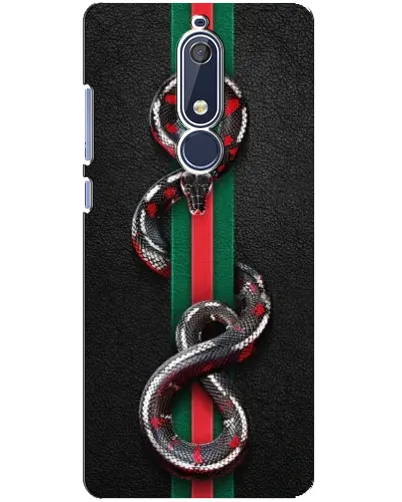 Чохол для Nokia 5.1 (2018) з картинкою «Gucci — змія на смузі» Чохол для Nokia 5.1 (2018) з картинкою «Gucci — змія на смузі»