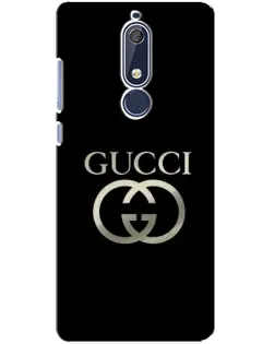 Чохол для Nokia 5.1 (2018) з картинкою «Gucci — золото на чорному» Чохол для Nokia 5.1 (2018) з картинкою «Gucci — золото на чорному»
