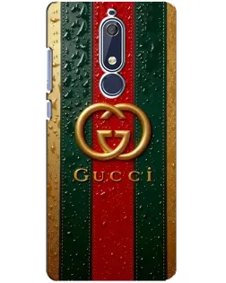 Чохол для Nokia 5.1 (2018) з картинкою «Gucci — фірмова смуга та золото» Чохол для Nokia 5.1 (2018) з картинкою «Gucci — фірмова смуга та золото»