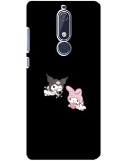 Чехол для Nokia 5.1 (2018) с картинкой «My Melody и Kuromi»