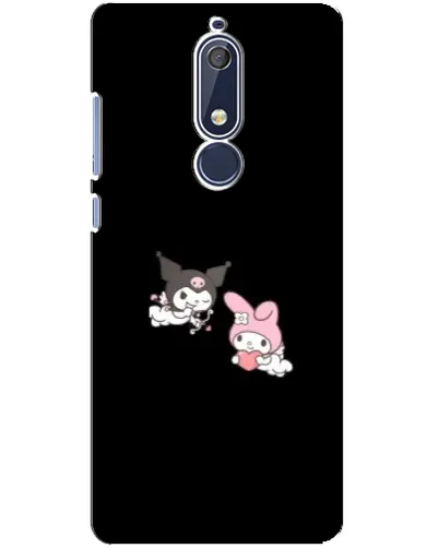 Чехол для Nokia 5.1 (2018) с картинкой «My Melody и Kuromi»