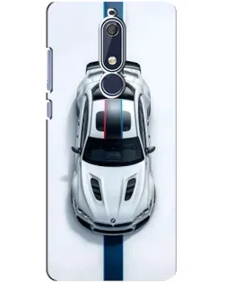 Чехол для Nokia 5.1 (2018) с картинкой «Вид сверху — BMW M» Чехол для Nokia 5.1 (2018) с картинкой «Вид сверху — BMW M»