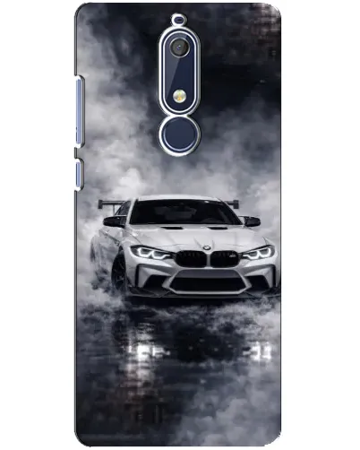Чехол для Nokia 5.1 (2018) с картинкой «BMW сквозь туман»