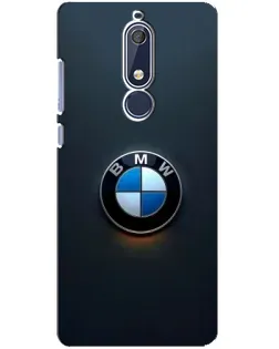 Чехол для Nokia 5.1 (2018) с картинкой «Логотип BMW — минимализм»
