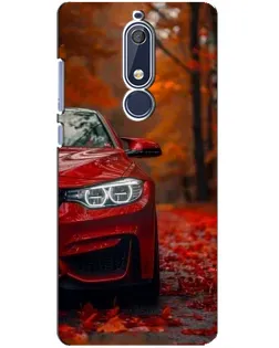 Чехол для Nokia 5.1 (2018) с картинкой «Осенняя BMW M4»