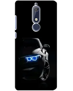 Чехол для Nokia 5.1 (2018) с картинкой «BMW — ночной взгляд» Чехол для Nokia 5.1 (2018) с картинкой «BMW — ночной взгляд»
