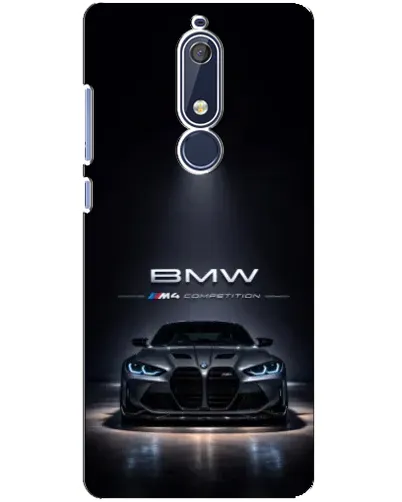 Чехол для Nokia 5.1 (2018) с картинкой «BMW сквозь ночной город» Чехол для Nokia 5.1 (2018) с картинкой «BMW сквозь ночной город»