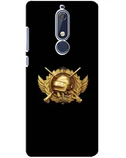 Чохол для Nokia 5.1 (2018) з картинкою «PUBG — помаранчевий градієнт»