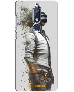 Чохол для Nokia 5.1 (2018) з картинкою «PUBG — боєць у пилу»