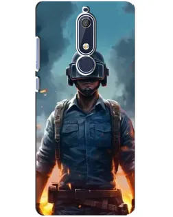 Чохол для Nokia 5.1 (2018) з картинкою «PUBG — реалістичний герой»