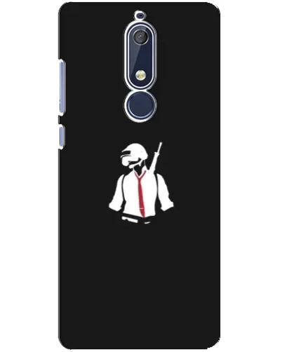 Чохол для Nokia 5.1 (2018) з картинкою «PUBG — силует воїна» Чохол для Nokia 5.1 (2018) з картинкою «PUBG — силует воїна»