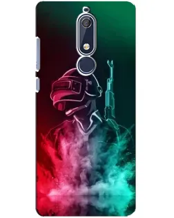 Чохол для Nokia 5.1 (2018) з картинкою «PUBG — вогняний воїн»