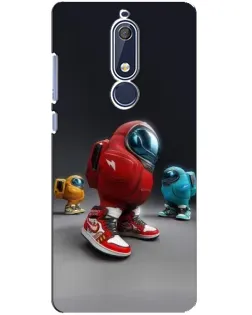 Чехол для Nokia 5.1 (2018) с картинкой «Among Us — 3D стиль» Чехол для Nokia 5.1 (2018) с картинкой «Among Us — 3D стиль»