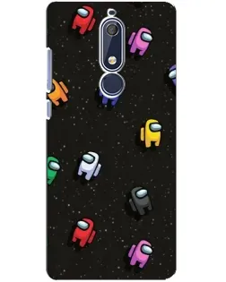 Чехол для Nokia 5.1 (2018) с картинкой «Космический паттерн Among Us» Чехол для Nokia 5.1 (2018) с картинкой «Космический паттерн Among Us»