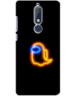 Чехол для Nokia 5.1 (2018) с картинкой «Among Us неоновое сияние» Чехол для Nokia 5.1 (2018) с картинкой «Among Us неоновое сияние»