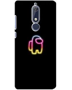 Чехол для Nokia 5.1 (2018) с картинкой «Among Us градиент» Чехол для Nokia 5.1 (2018) с картинкой «Among Us градиент»