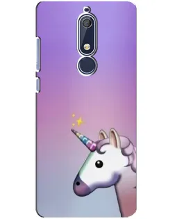 Чехол для Nokia 5.1 (2018) с картинкой «Единорог градиент» Чехол для Nokia 5.1 (2018) с картинкой «Единорог градиент»