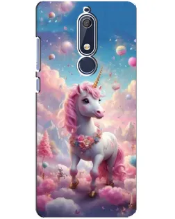 Чехол для Nokia 5.1 (2018) с картинкой «Единорог среди облаков» Чехол для Nokia 5.1 (2018) с картинкой «Единорог среди облаков»