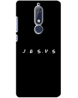 Чехол для Nokia 5.1 (2018) с картинкой «Точки веры J.E.S.U.S.»