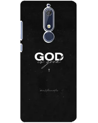 Чехол для Nokia 5.1 (2018) с картинкой «GOD — Бог над всем»