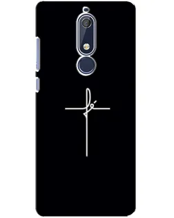 Чехол для Nokia 5.1 (2018) с картинкой «Тонкий крест»