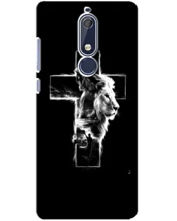 Чехол для Nokia 5.1 (2018) с картинкой «Сияющий крест Jesus»