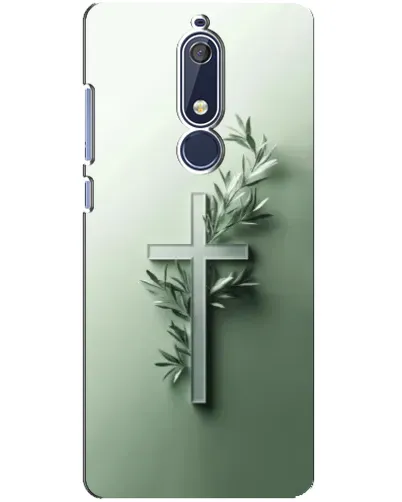 Чехол для Nokia 5.1 (2018) с картинкой «Оливковая ветвь» Чехол для Nokia 5.1 (2018) с картинкой «Оливковая ветвь»